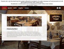 Tablet Screenshot of osteriadeimorri.com